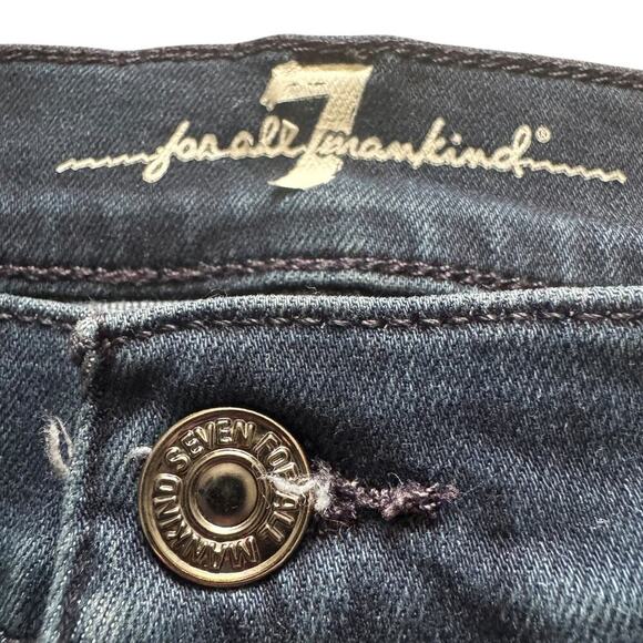 7 for All Mankind Jeans Women's Sz 28 Blue Gwenevere High Waist Ankle - Picture 4 of 14
